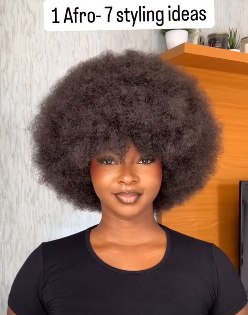 Hair blend Afro wig