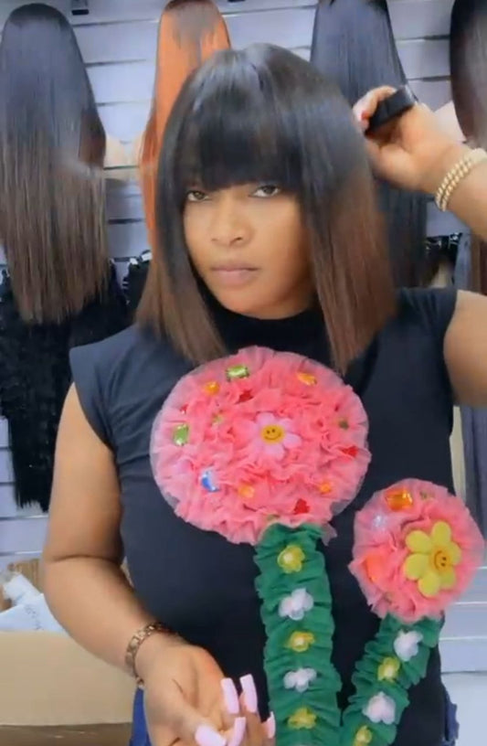 Dollar dark root  fringe